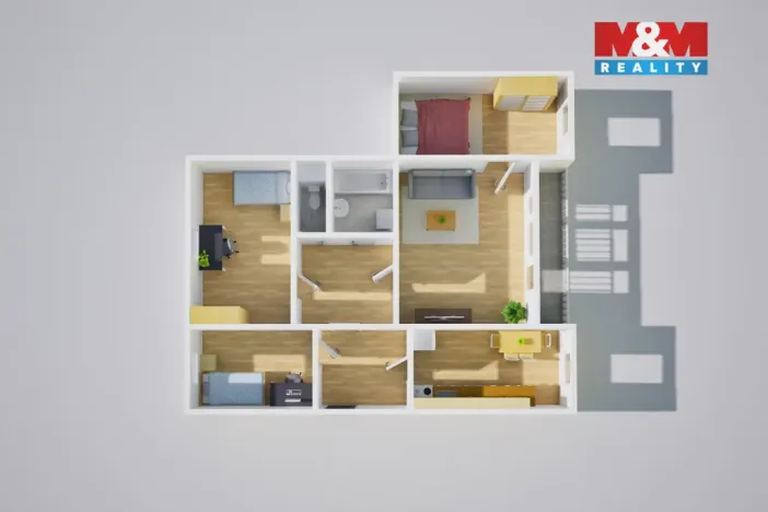 Prodej bytu 4+1, Ústí nad Labem - Krásné Březno, Keplerova, 81 m2