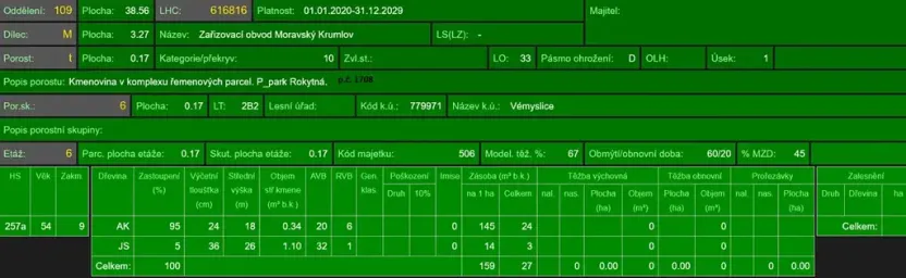 Prodej lesa, Vémyslice, 5661 m2