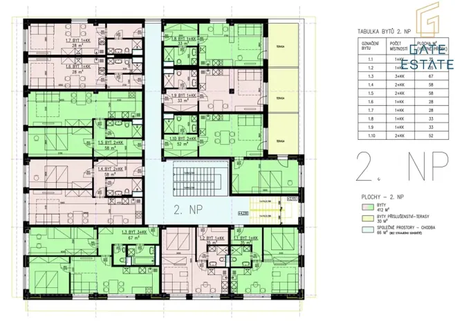 Pronájem bytu 1+kk, Bystřice pod Hostýnem, Sídliště, 35 m2