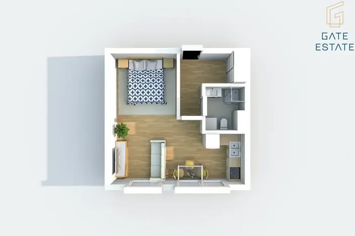 Pronájem bytu 1+kk, Bystřice pod Hostýnem, Sídliště, 35 m2