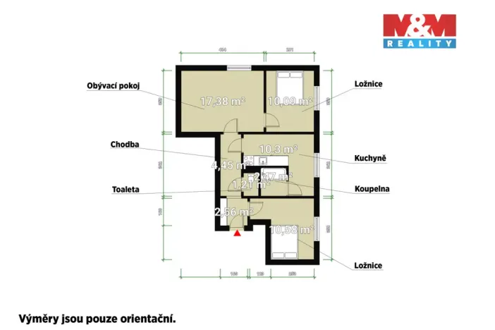 Pronájem bytu 3+1, Plzeň - Hradiště, Nepomucká, 60 m2