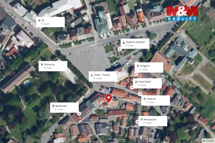 Prodej činžovního domu, Opočno, Baštecká, 970 m2