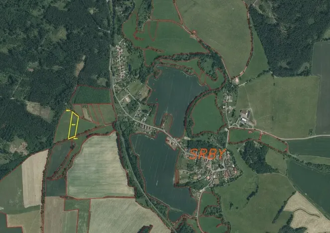 Prodej pole, Srby, 7890 m2