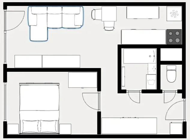 Pronájem bytu 2+kk, Praha - Kobylisy, Frýdlantská, 43 m2