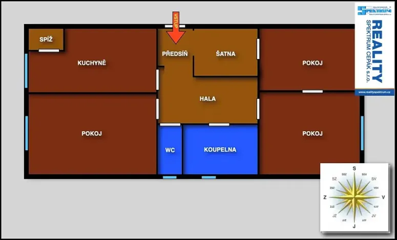 Pronájem bytu 3+1, České Budějovice, Jeronýmova, 108 m2