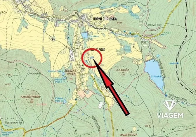 Prodej podílu pole, Chřibská, 713 m2