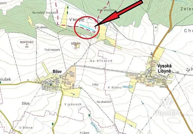 Prodej podílu pole, Jesenice, 749 m2