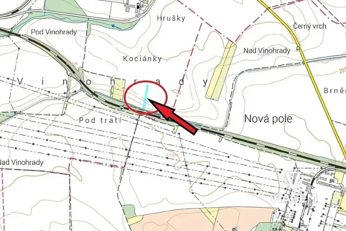 Prodej podílu pole, Brno, 855 m2