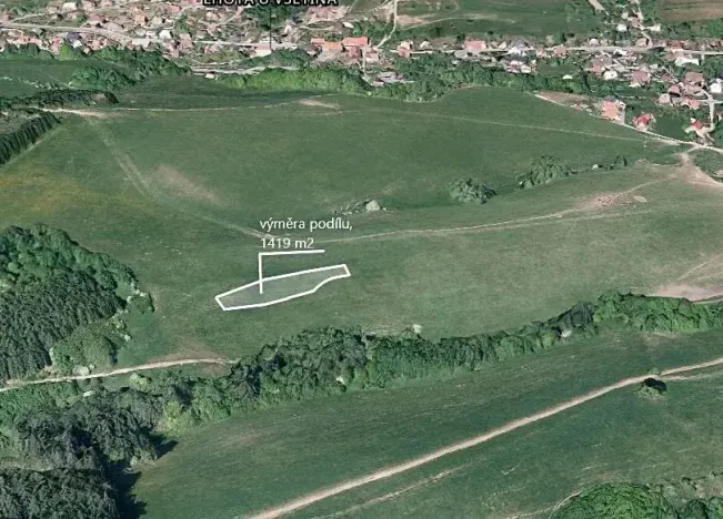 Prodej podílu pole, Lhota u Vsetína, 1419 m2