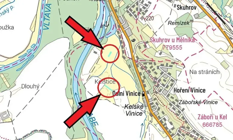 Prodej podílu pole, Kly, 1023 m2
