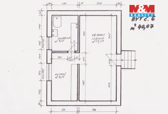 Pronájem bytu 1+1, Červené Pečky, Dobešovice, 40 m2