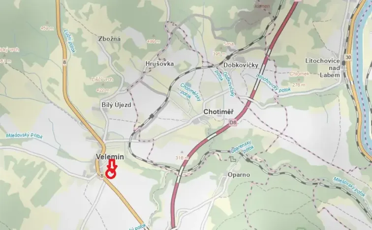 Prodej lesa, Chotiměř, 26763 m2