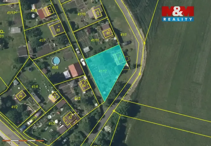 Prodej zahrady, Měrunice, 427 m2