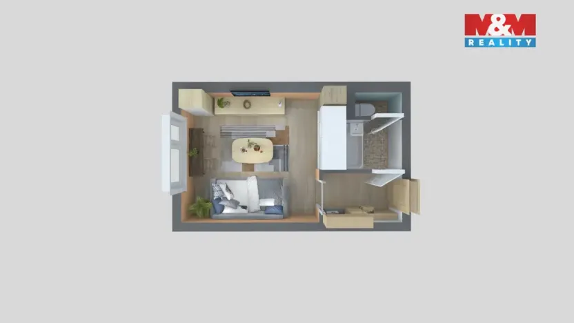 Prodej bytu 1+kk, Děčín - Děčín III-Staré Město, Litoměřická, 19 m2