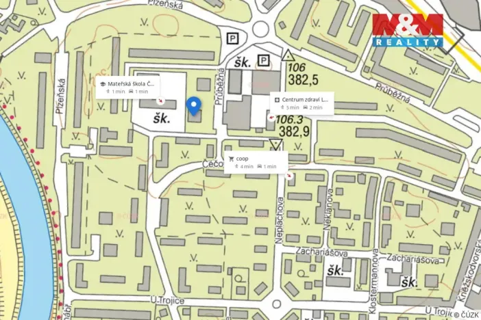 Pronájem bytu 2+1, České Budějovice - České Budějovice 3, Průběžná, 59 m2