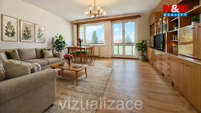 Pronájem bytu 3+1, Poděbrady - Poděbrady III, Na Hrázi, 73 m2