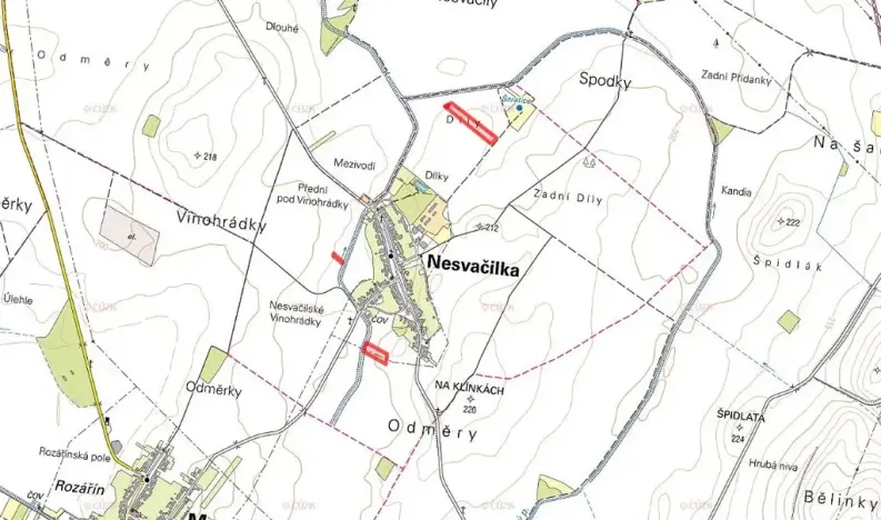 Prodej pole, Nesvačilka, 19558 m2