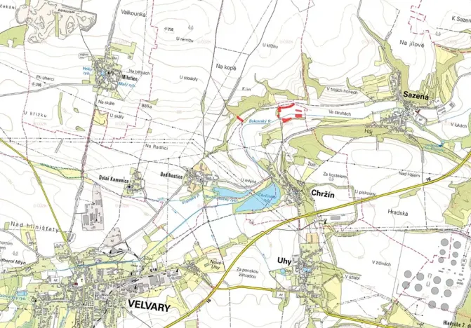 Prodej pole, Chržín, 6207 m2