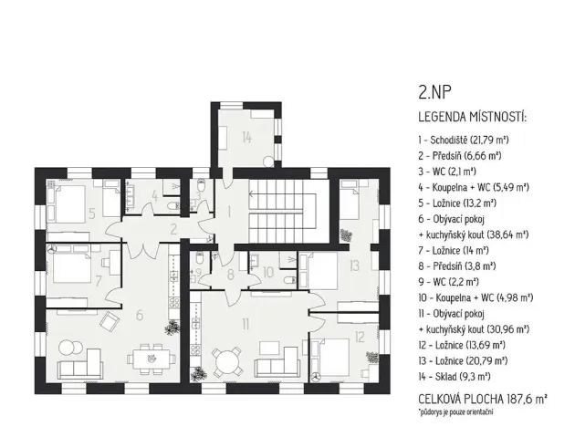 Prodej bytu 3+kk, Králíky, 76 m2