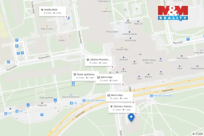 Prodej bytu 1+kk, Praha - Háje, Bajkonurská, 26 m2