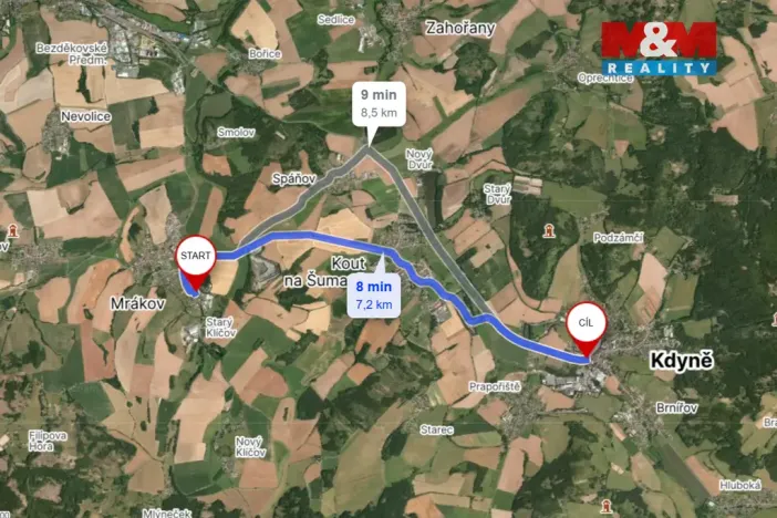 Prodej pozemku pro bydlení, Mrákov - Starý Klíčov, 1374 m2