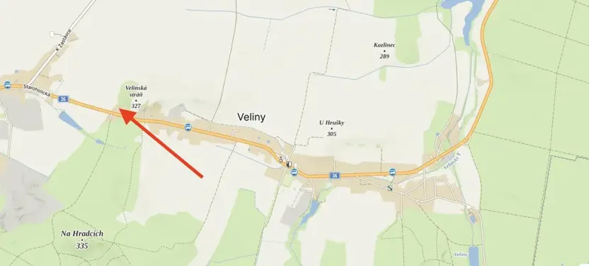 Prodej pozemku pro bydlení, Veliny, 1652 m2