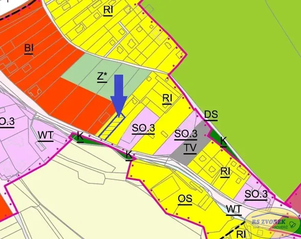 Prodej zahrady, Roštín, 548 m2