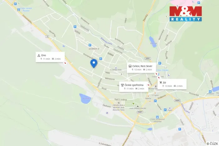 Pronájem zahrady, Cvikov - Cvikov I, 83 m2