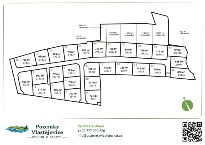 Prodej pozemku, Zruč nad Sázavou, 700 m2