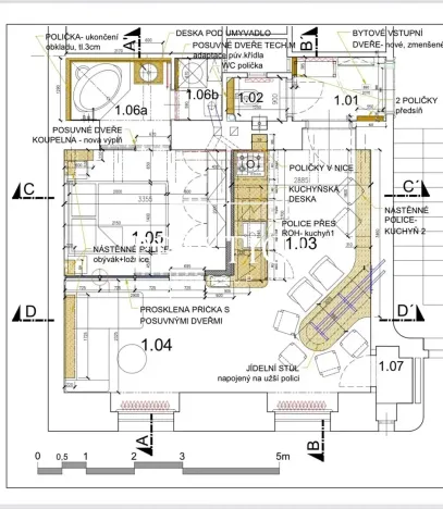 Pronájem bytu 2+kk, Praha - Vinohrady, Rejskova, 45 m2