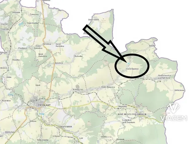 Prodej podílu pozemku pro bydlení, Horní Řasnice, 1051 m2