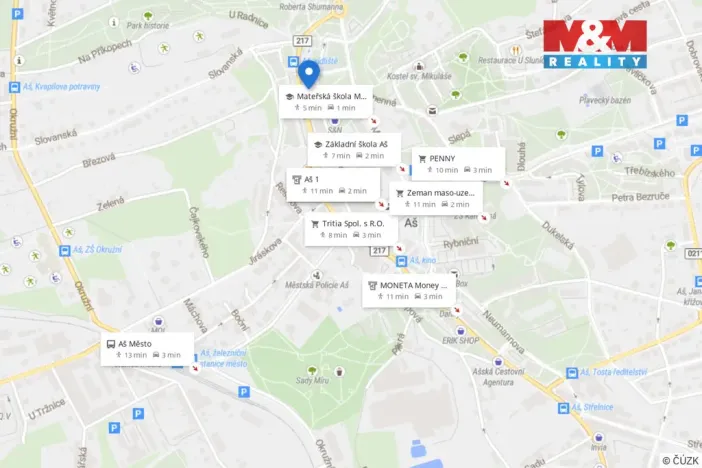 Prodej bytu 2+1, Aš, Hlavní, 57 m2