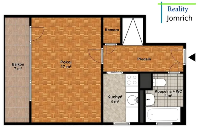 Prodej bytu 1+1, Liberec, Franklinova, 30 m2