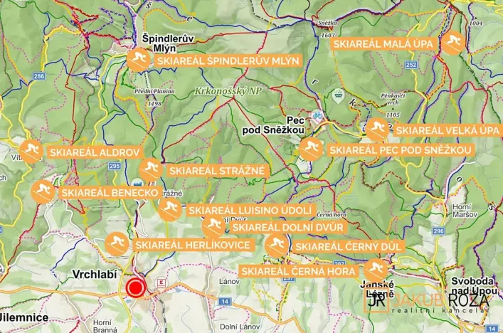 Pronájem bytu 2+kk, Vrchlabí, Pražská, 40 m2
