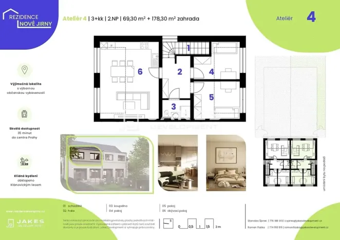 Prodej bytu 3+kk, Jirny, 70 m2