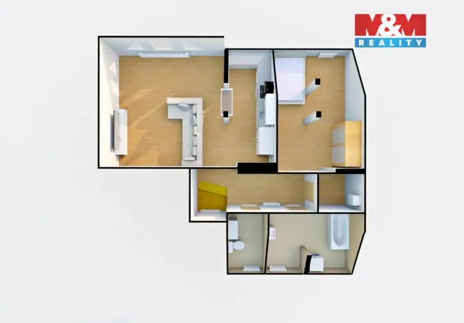 Prodej bytu 2+kk, Děčín - Děčín IV-Podmokly, Jungmannova, 84 m2