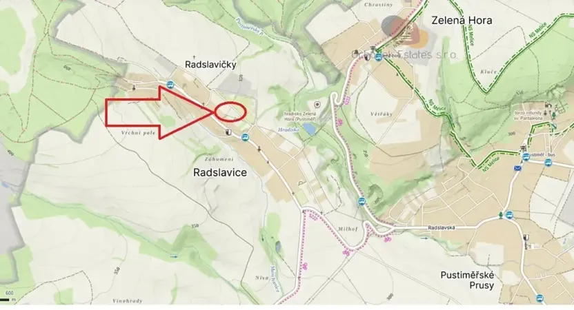 Prodej pozemku pro bydlení, Radslavice, 905 m2