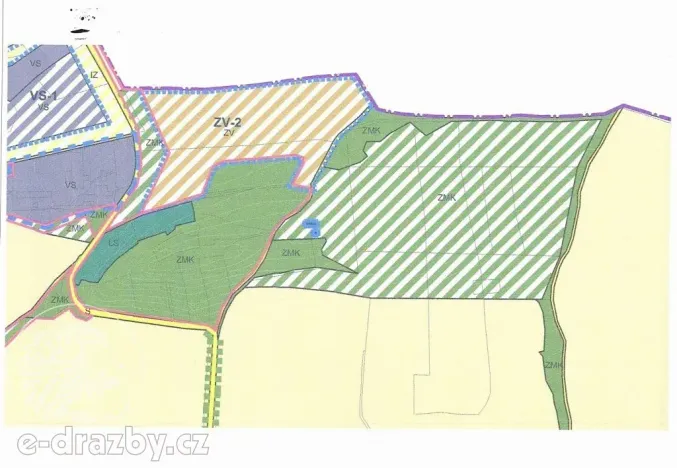 Dražba pozemku, Čisovice, 11062 m2