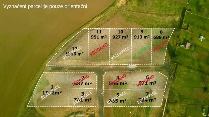Prodej pozemku pro bydlení, Medlovice, 913 m2