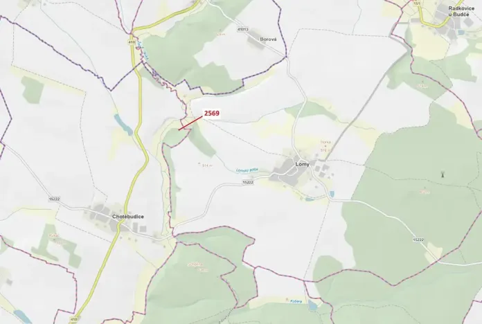 Dražba lesa, Chotěbudice, 155 m2