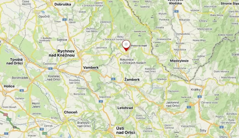 Prodej pozemku, Rokytnice v Orlických horách, 858 m2