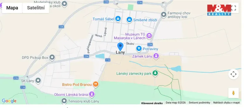 Prodej pozemku pro bydlení, Lány, 589 m2