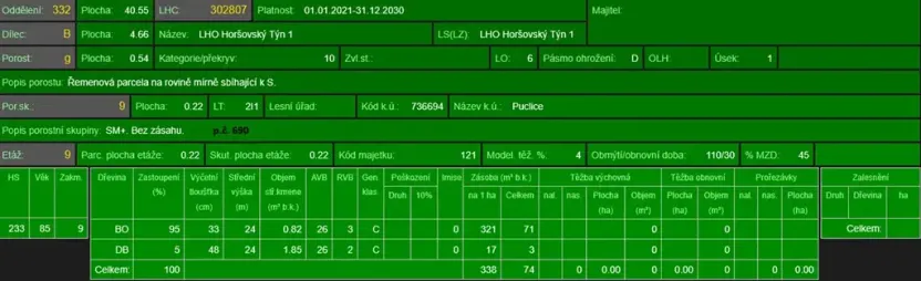 Prodej podílu lesa, Puclice, 12856 m2