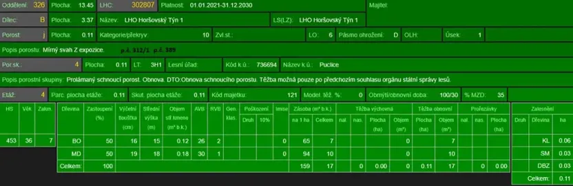 Prodej podílu lesa, Puclice, 12856 m2