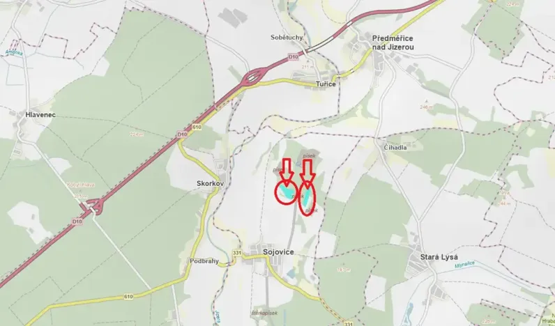 Prodej podílu lesa, Sojovice, 6719 m2