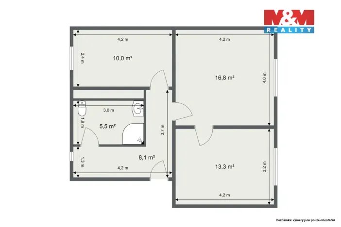 Prodej bytu 3+1, Karlovy Vary - Dvory, Lipová, 62 m2