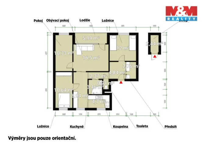 Prodej bytu 4+1, Plzeň - Severní Předměstí, Komenského, 79 m2