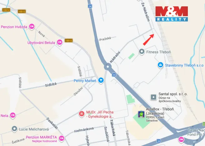 Prodej garáže, Třeboň, 21 m2