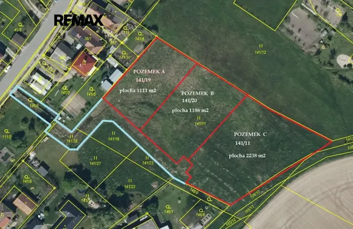 Prodej pozemku pro bydlení, Ostřetín, 1111 m2