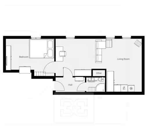 Pronájem bytu 2+kk, Praha - Běchovice, Mladých Běchovic, 51 m2